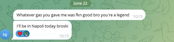 User testimonial