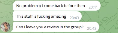 User testimonial